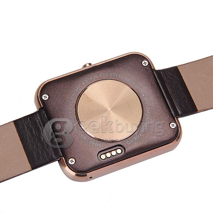 Zeblaze Rover Multifunctional Smart Watch MTK2501 Chip Toughened OGS Panel BT4.0 With Premium Leather Strap - Gold