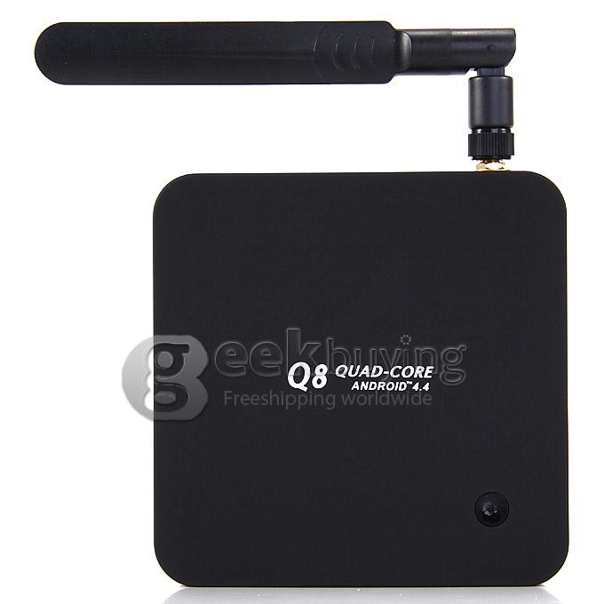 Q8 Android 4.4 Mini TV BOX RK3288 Quad Core 1.8GHz 2G/16G 2.4/5G Dual Band WIFI Gigabit Lan BT4.0 HDMI 4K H.265