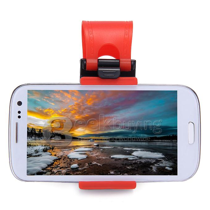 Steering Wheel Phone Socket Holder Smart Clip Car Mount for iPhone 4 4s 6 plus for Samsung Note 2 3 4 iphone 6s plus
