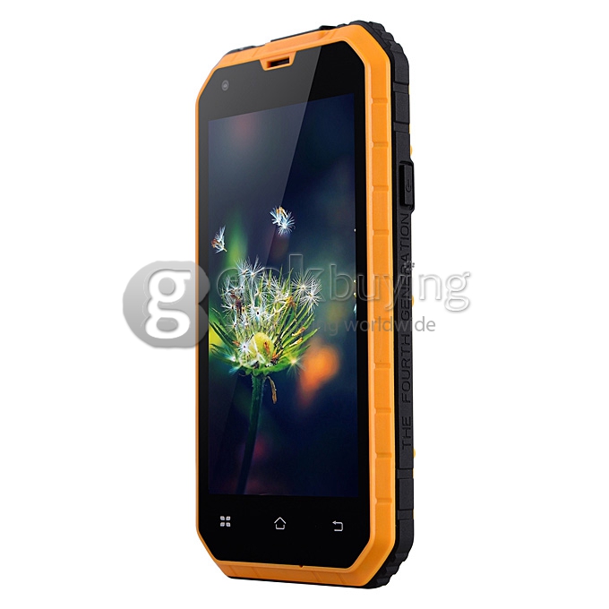NO.1 M2 IP68 4.5inch Android 4.4 Smartphone MTK6582 Quad Core 1.3GHz 1GB 8GB 13.0MP 5.0MP 3G - Orange