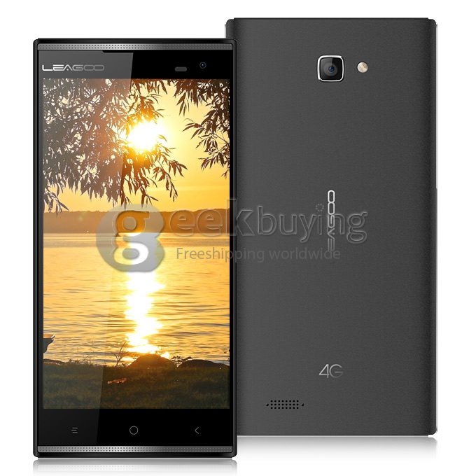 LEAGOO Elite 3 5.5 Inch Android 4.4 1GB 8GB Smartphone MTK6582+6290 Quad Core 1.3GHzIPS HD 13.0MP Hotknot OTG - Black