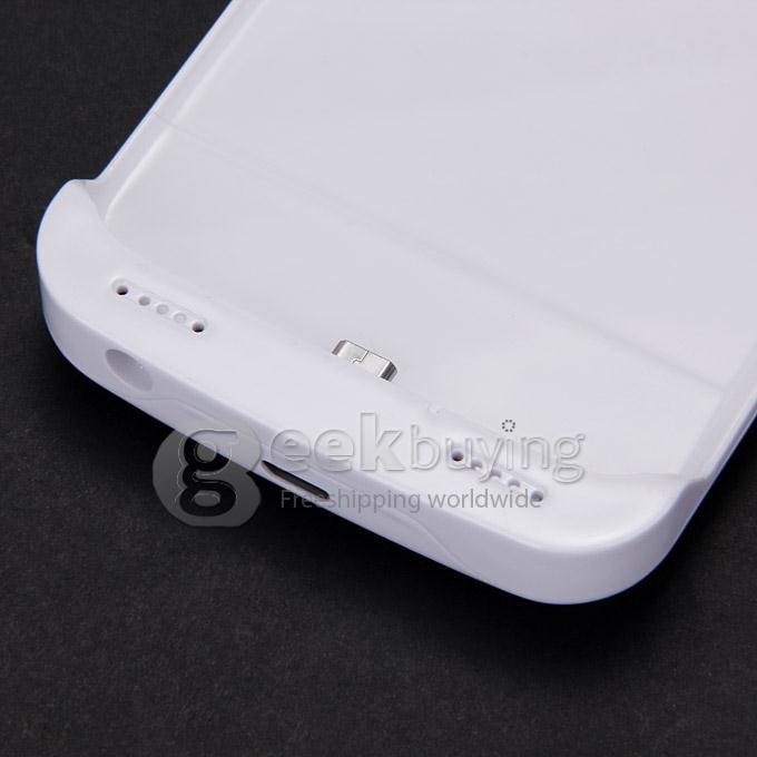 4200mAh Battery Power Pack Charger Cover Case For Samsung Galaxy S6 S6 Edge G9200 - White