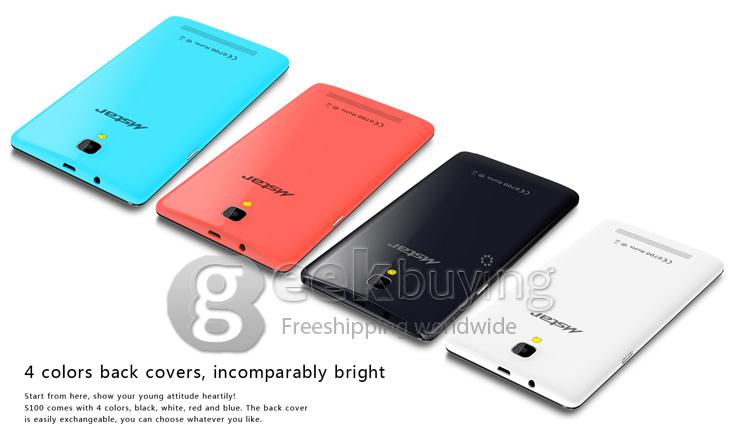 Mstar S100 5.5inch 4G LTE Android 5.0 Smartphone 64-bit MTK6732 Quad Core 1.5GHz 1GB 8GB 8.0MP IPS HD - White
