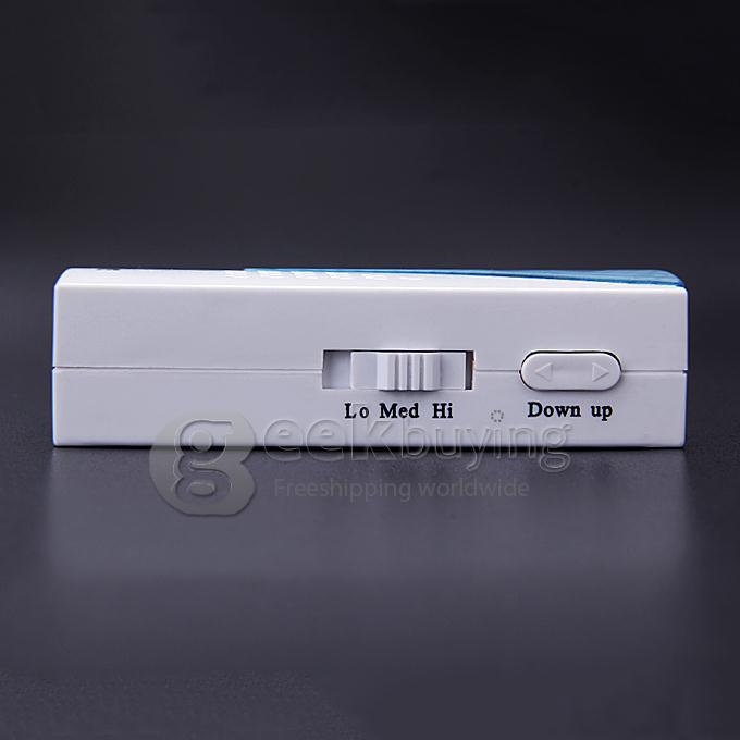Voye V001A Wireless Intelligent Doorbell Remote Control Digital Receiver Doorbell With 38 Songs - White + Blue