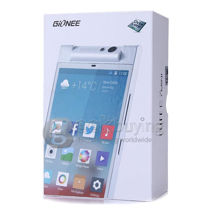 Gionee Elife E7 Mini 4.7inch HD Android 4.2 1GB 16GB Smartphone MTK6592 Octa Core 1.7GHz 13.0MP 3G/GPS/OTG - Black