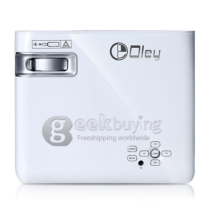 UHAPPY U20 Mini LED Multimedia Projector Portable Projector 60Lux 1080P AV/VGA/USB/SD/HDMI Input For iPhone/iPad - White