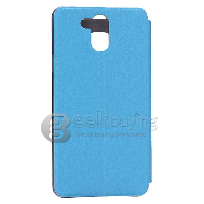 Protective Hard Cover Flip Stand Leather Case for Elephone P7000 Smartphone - Blue
