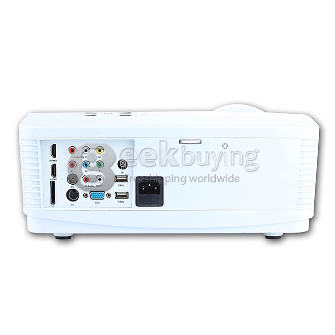 UHAPPY U2 HD Home Projector Android 4.44 Amlogic S805 Quad Core 1G/8G 802.11b/g/n 2HDMI 1080P H.265 2USB - White