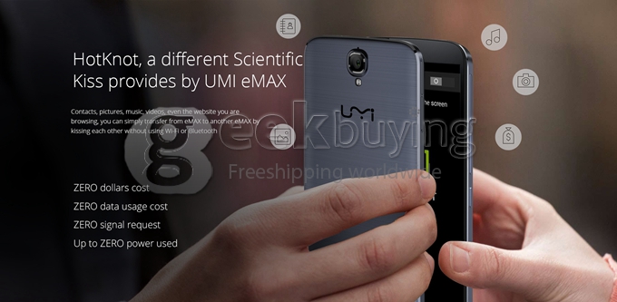 UMI EMAX 4G LTE 5.5inch FHD Android 4.4 2GB 16GB Smartphone 64bit MTK6752 Octa Core 1.7 GHz 13.0MP Miracast OTG - Silver