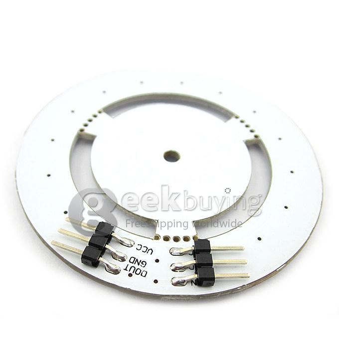 WS2811 5050 Full Color RGB LED Lamp Round Panel 16 Bit 5V Cascadable Rainbow LED Module For Arduino/STM32