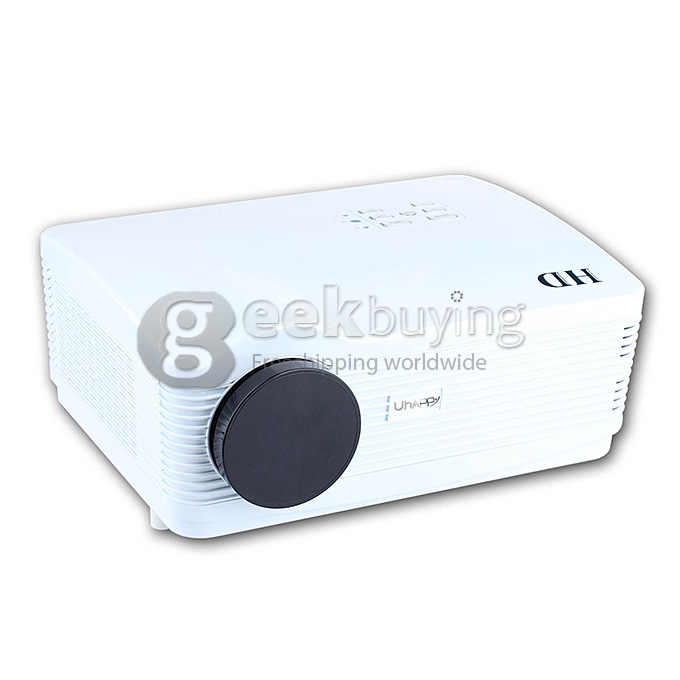 UHAPPY U1 HD 3D Projector 16:9 3HDMI 1080P 3000Lm HD DVB-T Digital TV Projector For Home - White