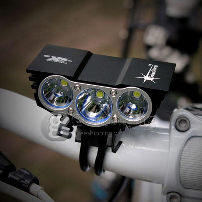 Solarstorm X3 IPX8 Bike Light Sport Head Lamp 2200LM CREE XM-L U2 LED For Climbing Fishing Camping Expedition - Black