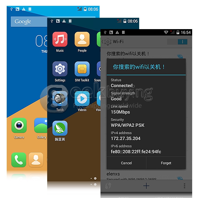 DOOGEE F2 IBIZA 5.0 Inch Android 4.4 Smartphone 4G FDD-LTE 64-Bits MTK6732 Quad Core 1.5GHz 13.0MP 1GB/8GB - Black