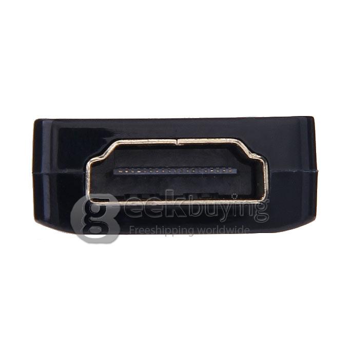 SlimPort To HDMI 1080P 3D HDTV Video Adapter And High Speed Micro USB Male To HDMI Female Connector - Black