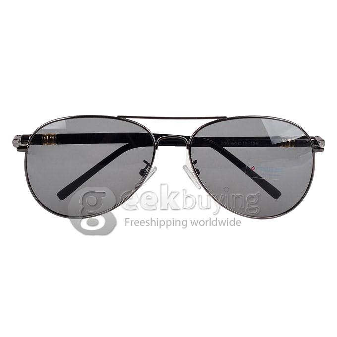 209 Classic UV400 Protection Polarized Male Sunglasses - Grey+Black