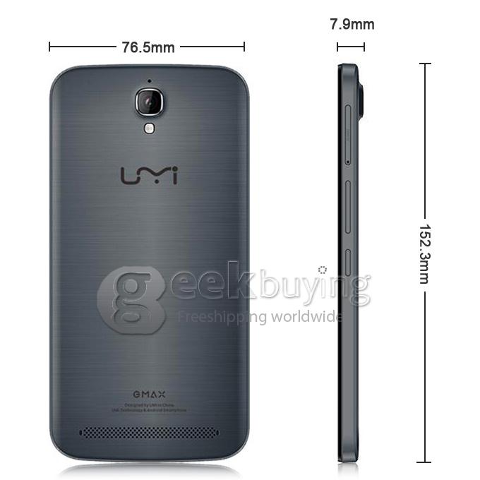 UMI EMAX 4G LTE 5.5inch FHD Android 4.4 2GB 16GB Smartphone 64bit MTK6752 Octa Core 1.7 GHz 13.0MP Miracast OTG - Gray