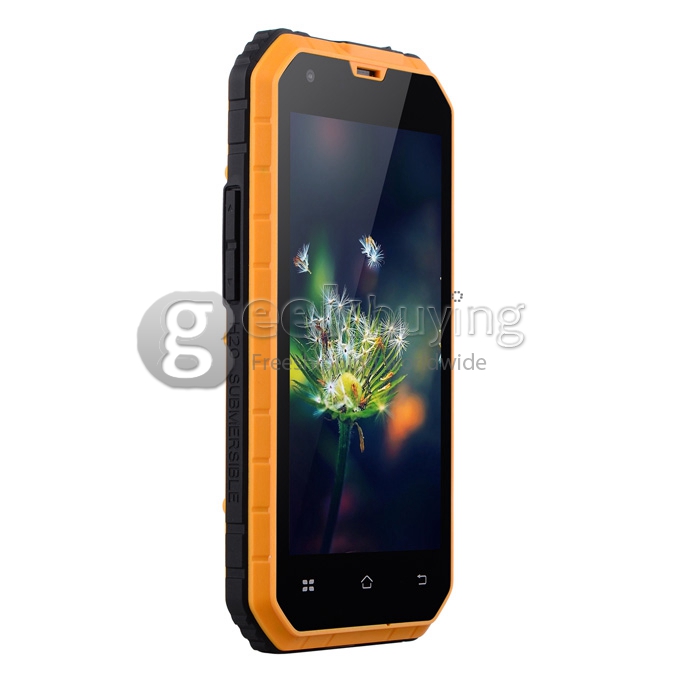 NO.1 M2 IP68 4.5inch Android 4.4 Smartphone MTK6582 Quad Core 1.3GHz 1GB 8GB 13.0MP 5.0MP 3G - Orange