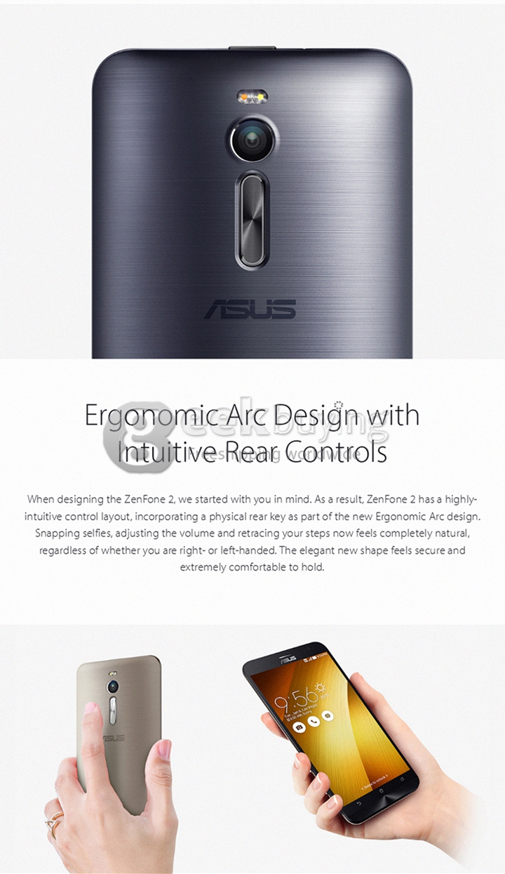 ASUS Zenfone 2 ZE551ML 5.5inch FHD 4G LTE Android 5.0 4GB 32GB Smartphone 64bit Intel Z3560 Quad Core 1.8GHz IPS OTG NFC - Red