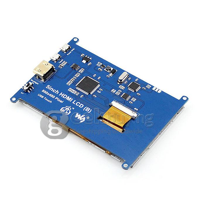 5 Inch Resistive Touch Screen LCD(B) HDMI USB Interface For Raspberry Pi/BB BLACK/Banana Pi Mainboard/PC