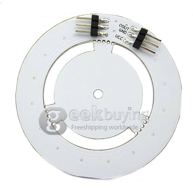 WS2811 5050 Full Color RGB LED Lamp Round Panel 16 Bit 5V Cascadable Rainbow LED Module For Arduino/STM32