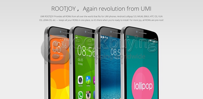 UMI EMAX 4G LTE 5.5inch FHD Android 4.4 2GB 16GB Smartphone 64bit MTK6752 Octa Core 1.7 GHz 13.0MP Miracast OTG - Gray