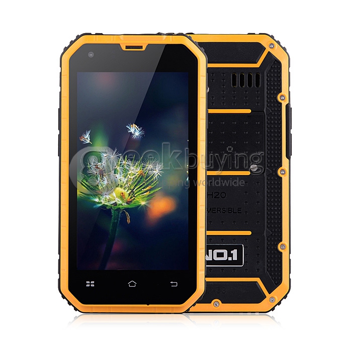 NO.1 M2 IP68 4.5inch Android 4.4 Smartphone MTK6582 Quad Core 1.3GHz 1GB 8GB 13.0MP 5.0MP 3G - Orange