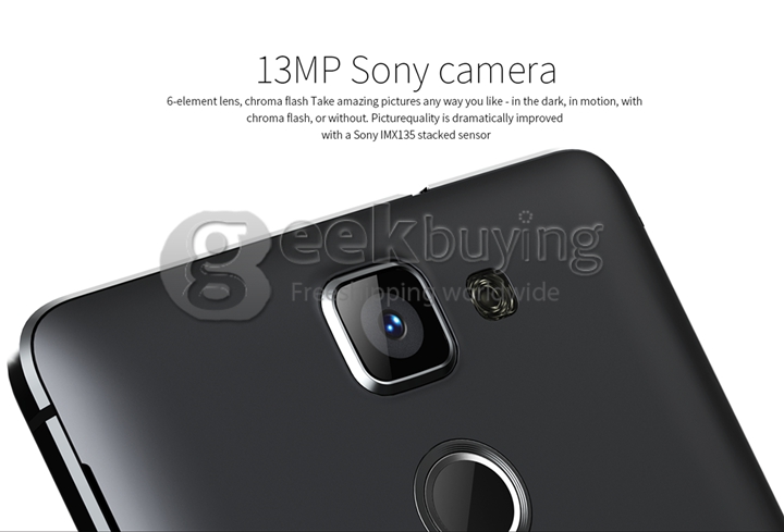 Mlais M7 5.5 inch HD 4G LTE Android 5.0 3GB 16GB 64bit MTK6752 Octa Core 1.7GHz Smartphone 13.0MP Fingerprint ID - White