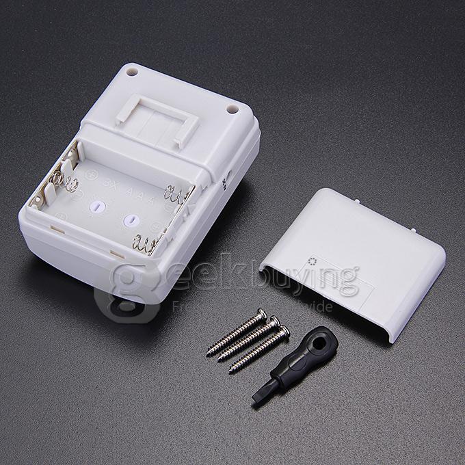 WA-130 New Digital Wireless Human Sensing Doorbell Waterproof Theftproof Alarm With Night Lamp - White