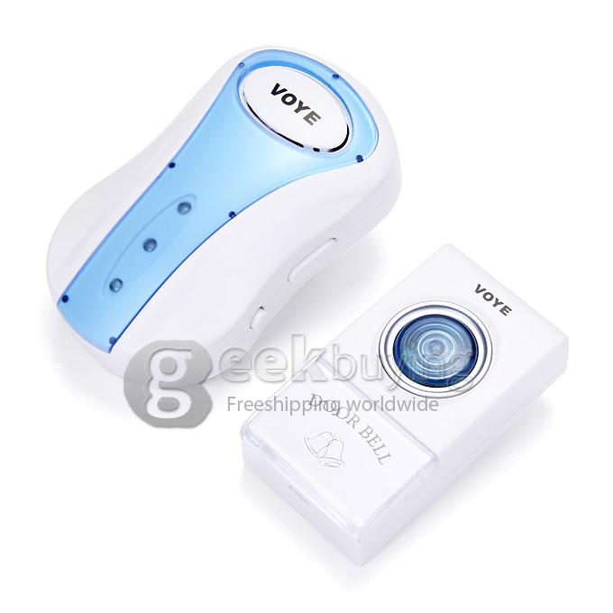 VOYE V008A Wireless Remote Control Door Bell With 38 Polyphony Sounds - White