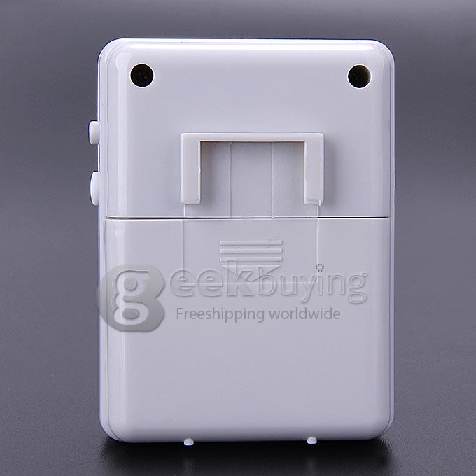 WA-130 New Digital Wireless Human Sensing Doorbell Waterproof Theftproof Alarm With Night Lamp - White