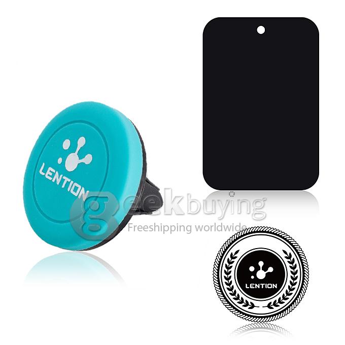 LENTION A500 Agile Series 360 Degree Spin Car Mount Holder for iPhone iPod Phones PSP GPS iPhone 6s Plus - Blue