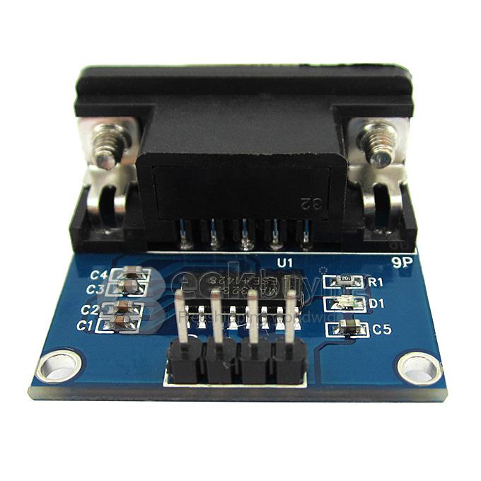 RS232 To TTL Female Serial Max3232 To TTL Serial Module With Indicator Lamp