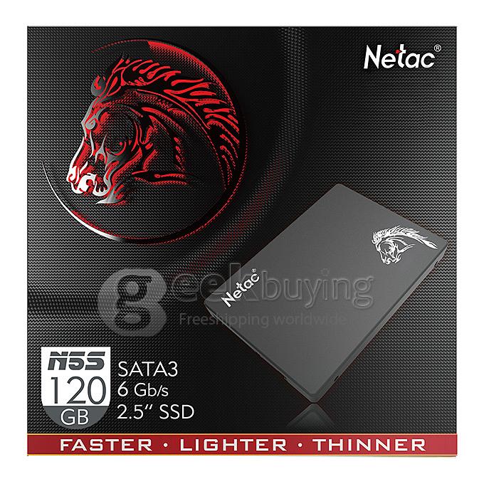 Netac LangKe N5s SSD 120GB Solid State Disk - Black