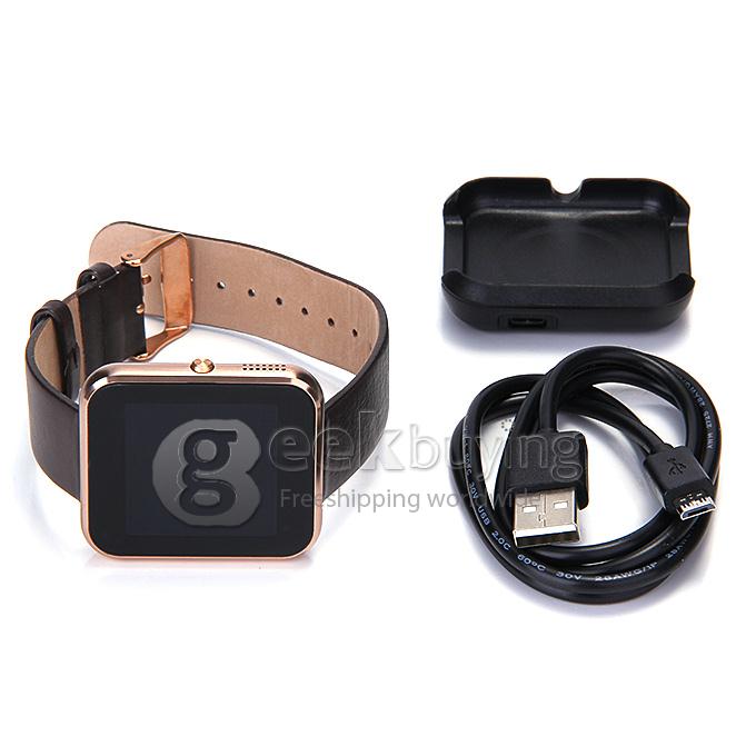 Zeblaze Rover Multifunctional Smart Watch MTK2501 Chip Toughened OGS Panel BT4.0 With Premium Leather Strap - Gold