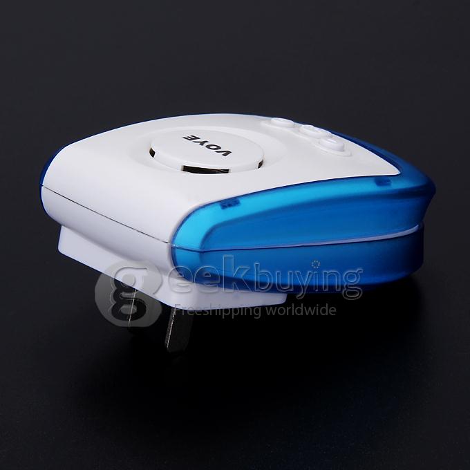 Voye V009A Wireless Intelligent Doorbell Remote Control Digital Receiver Doorbell With 38 Songs - White + Blue
