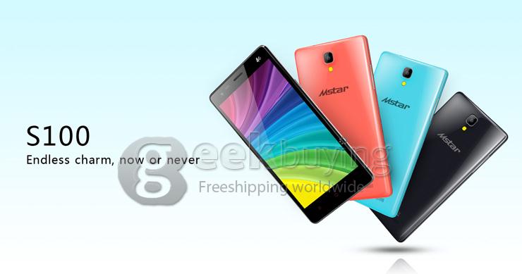 Mstar S100 5.5inch 4G LTE Android 5.0 Smartphone 64-bit MTK6732 Quad Core 1.5GHz 1GB 8GB 8.0MP IPS HD - White