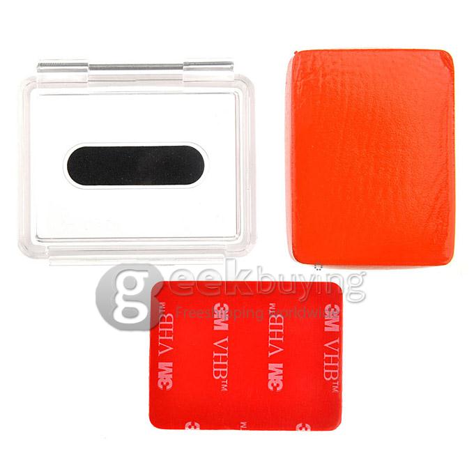 Dazzne DZ-310 Float + Backcover of Waterproof Case With 3M Adhesive for GoPro Hero 3+ 4