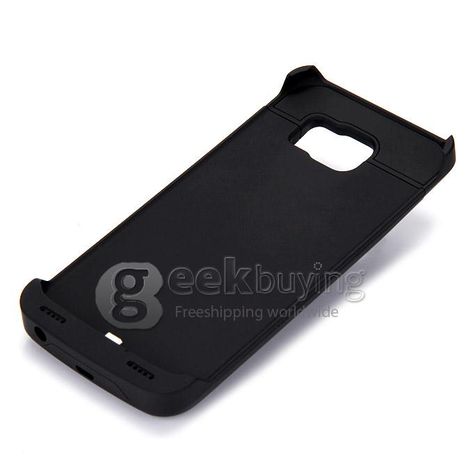 4200mAh Battery Power Pack Charger Cover Case For Samsung Galaxy S6 S6 Edge G9200 - Black