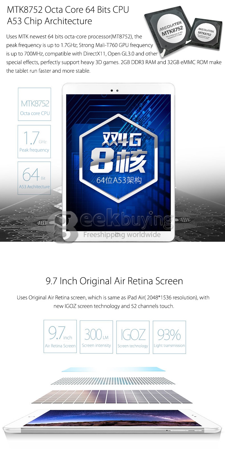 Onda V919 4G Air Phablet 9.7
