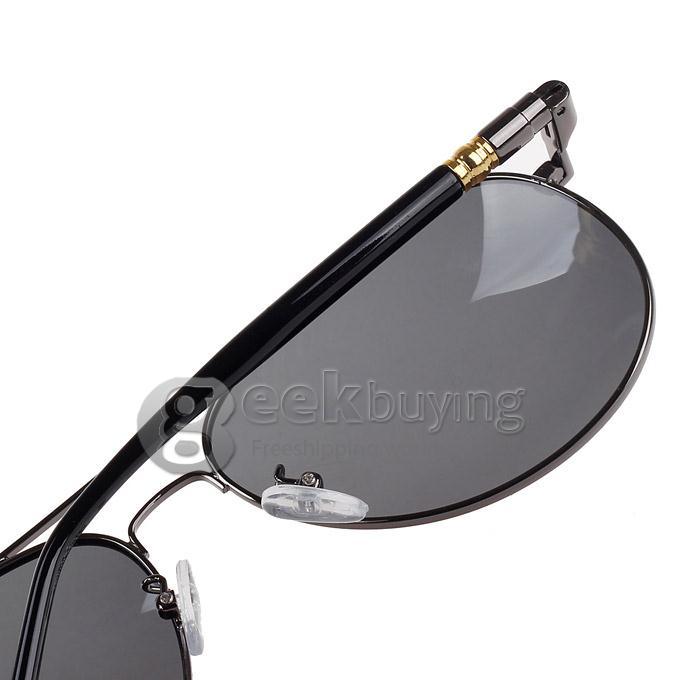 209 Classic UV400 Protection Polarized Male Sunglasses - Grey+Black