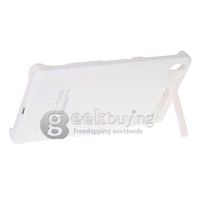 3200mAh External Backup Battery Powebank Cover Case For Sony Experia Z3 - White