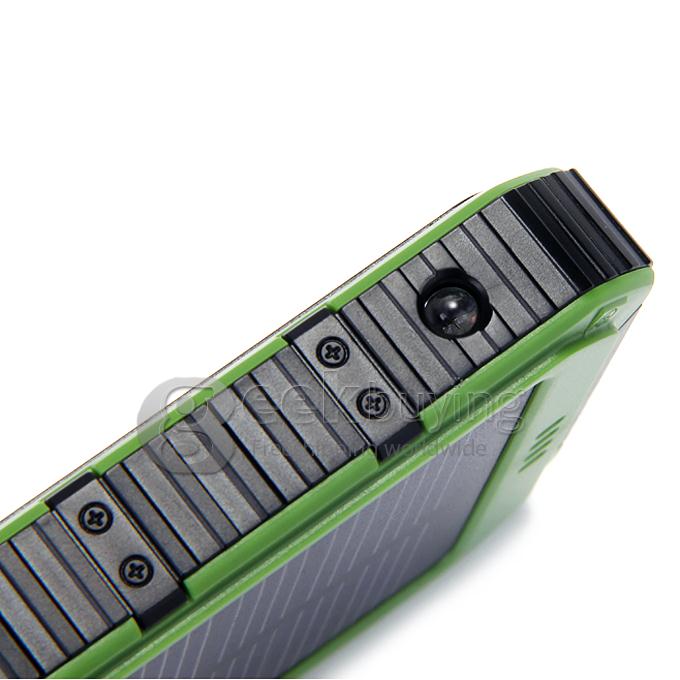 DS18000 6000mAh Solar Panel Mobile Charger Dual USB Power Bank Portable Spare Charger - Green