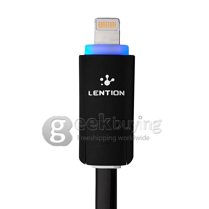 LENTION Halo Series 2 In 1 Data Cable 3.3FT 2M - Black