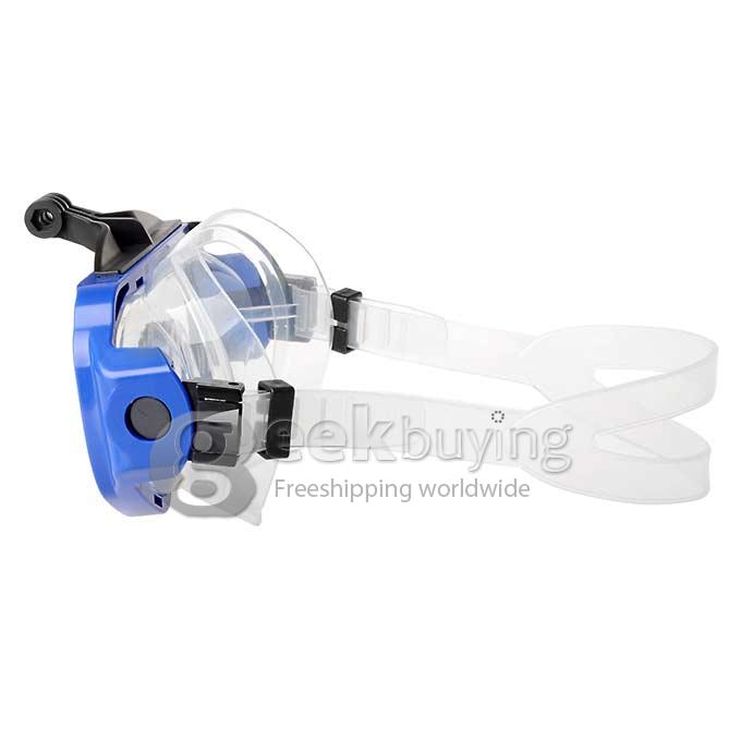 Universal Swimming Scuba Dive Snorkeling Mask for GoPro SJCAM Xiaomi Yi Xiaoyi Sport Camera - Blue