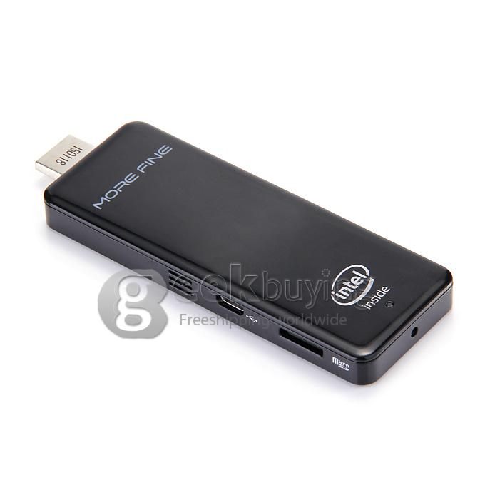 MOREFINE M1 Android 4.4 Windows 8.1 Dual Boot TV Stick Dongle Quad Core Intel Z3735F 2G/32G HDMI 2G+32G 802.11b/g/n LAN BT4.0