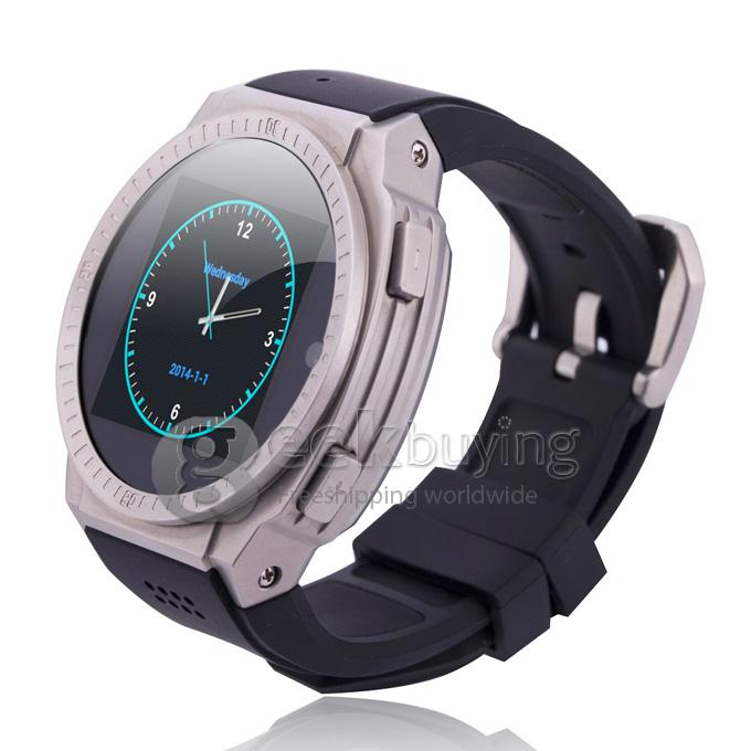 Top Watch TW9001 Android 4.0 Smart Watch Phone MTK6577 Dual CPU 512M/4G BT3.0 1.54