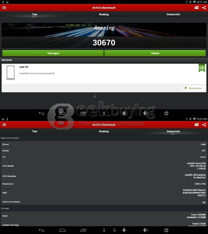 MOREFINE M1 Android 4.4 Windows 8.1 Dual Boot TV Stick Dongle Quad Core Intel Z3735F 2G/32G HDMI 2G+32G 802.11b/g/n LAN BT4.0