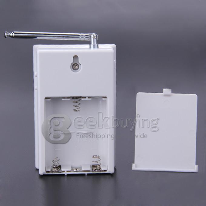 WA-130 New Digital Wireless Human Sensing Doorbell Waterproof Theftproof Alarm With Night Lamp - White