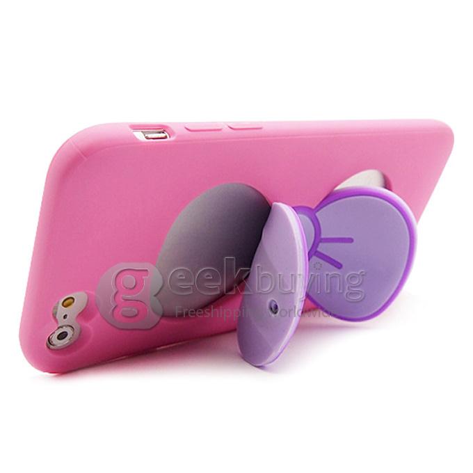Butterfly Series Plastic Back Case Protective Cover for iPhone 5/ iPhone 5s - Rose