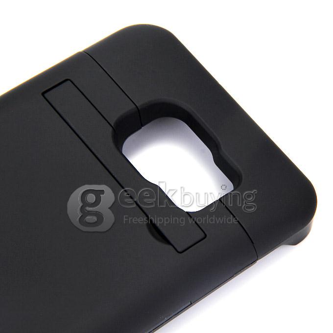 4200mAh Battery Power Pack Charger Cover Case For Samsung Galaxy S6 S6 Edge G9200 - Black